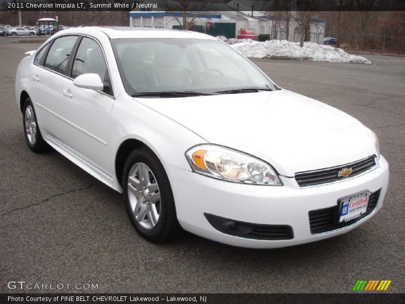 Summit White / Neutral 2011 Chevrolet Impala LT