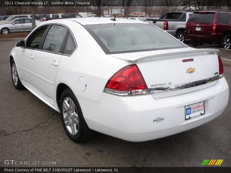Summit White / Neutral 2011 Chevrolet Impala LT