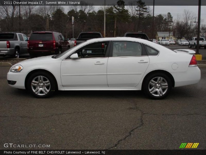 Summit White / Neutral 2011 Chevrolet Impala LT