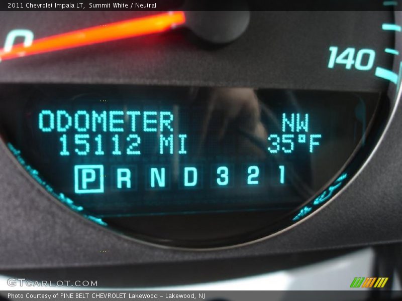 Summit White / Neutral 2011 Chevrolet Impala LT