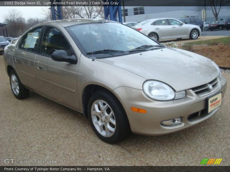 Light Almond Pearl Metallic / Dark Slate Gray 2002 Dodge Neon ES