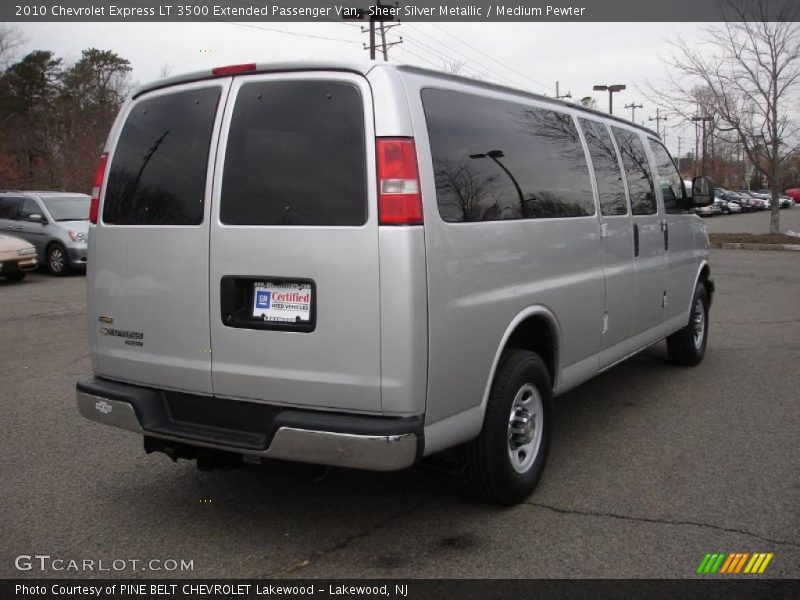 2010 Express LT 3500 Extended Passenger Van Sheer Silver Metallic