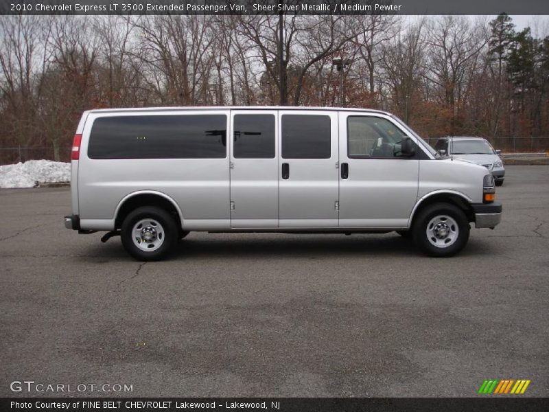  2010 Express LT 3500 Extended Passenger Van Sheer Silver Metallic
