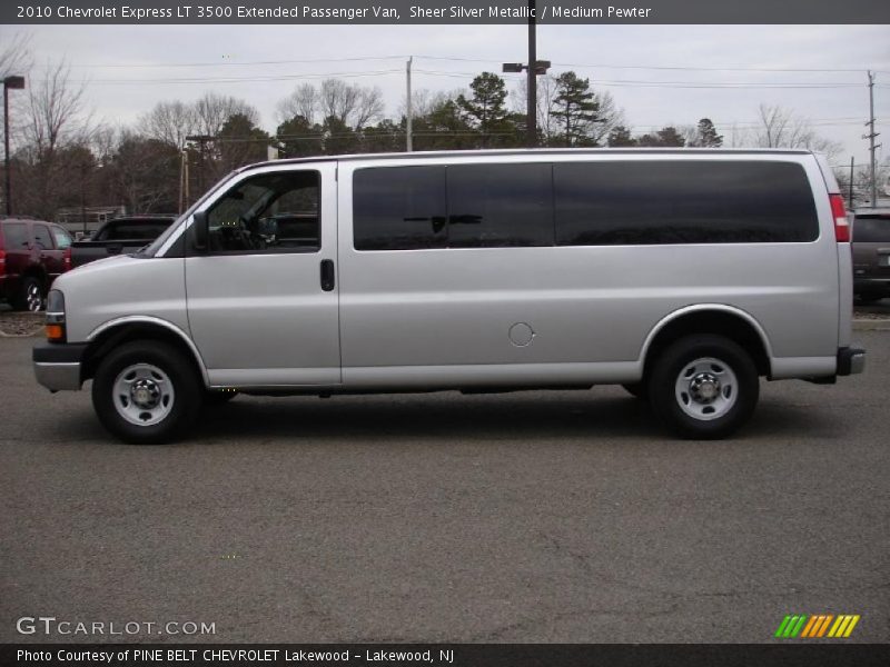  2010 Express LT 3500 Extended Passenger Van Sheer Silver Metallic