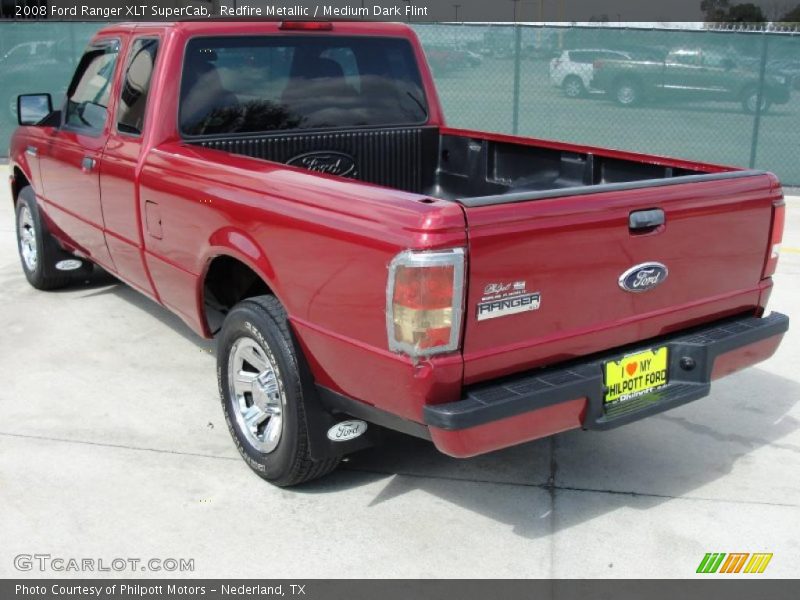 Redfire Metallic / Medium Dark Flint 2008 Ford Ranger XLT SuperCab