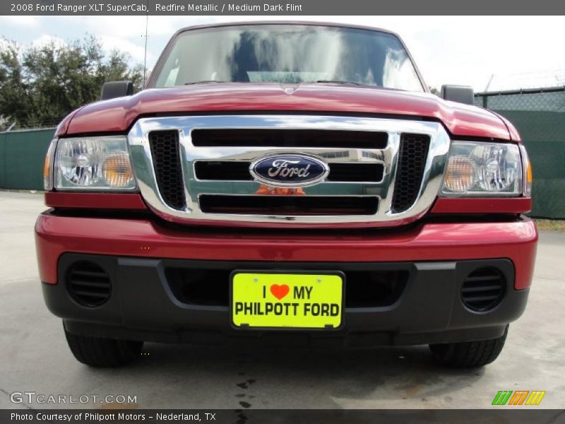 Redfire Metallic / Medium Dark Flint 2008 Ford Ranger XLT SuperCab