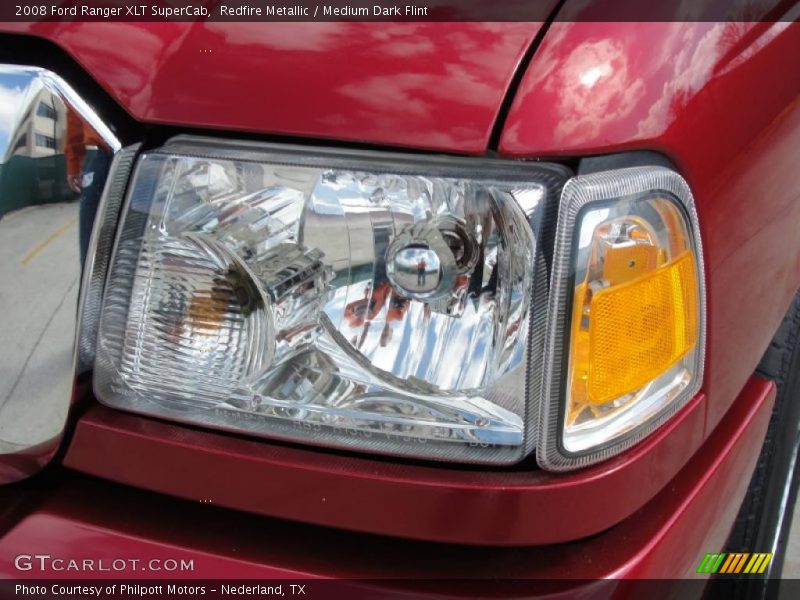 Redfire Metallic / Medium Dark Flint 2008 Ford Ranger XLT SuperCab