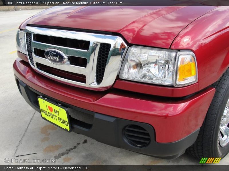 Redfire Metallic / Medium Dark Flint 2008 Ford Ranger XLT SuperCab