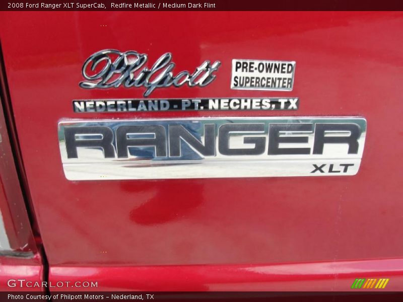 Redfire Metallic / Medium Dark Flint 2008 Ford Ranger XLT SuperCab