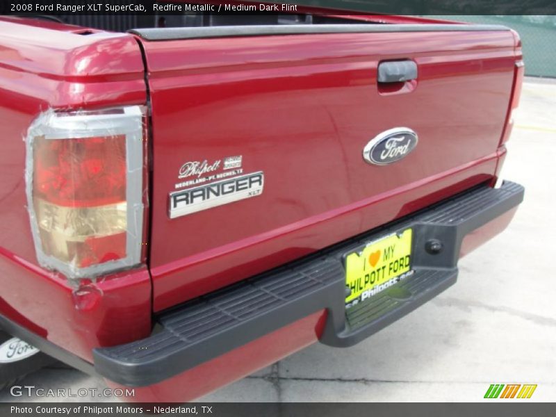 Redfire Metallic / Medium Dark Flint 2008 Ford Ranger XLT SuperCab