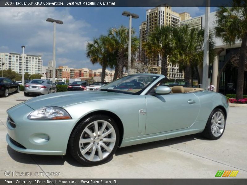 Seafrost Metallic / Caramel 2007 Jaguar XK XK8 Convertible