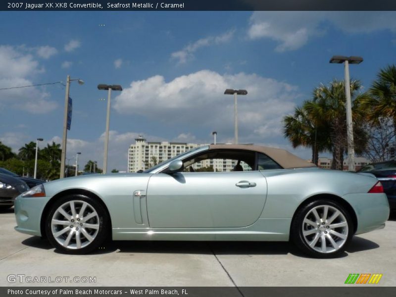 Seafrost Metallic / Caramel 2007 Jaguar XK XK8 Convertible
