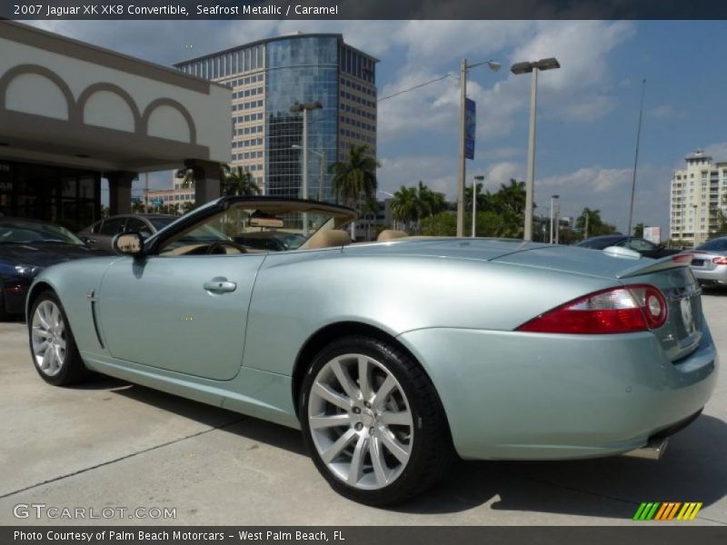 Seafrost Metallic / Caramel 2007 Jaguar XK XK8 Convertible