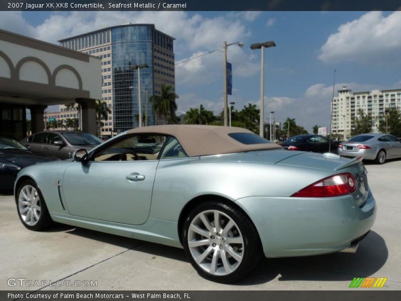Seafrost Metallic / Caramel 2007 Jaguar XK XK8 Convertible
