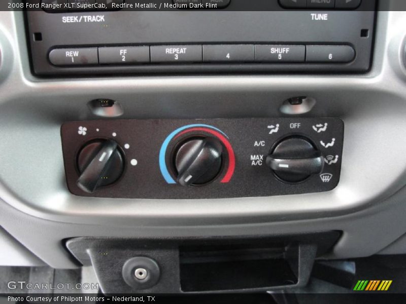 Controls of 2008 Ranger XLT SuperCab