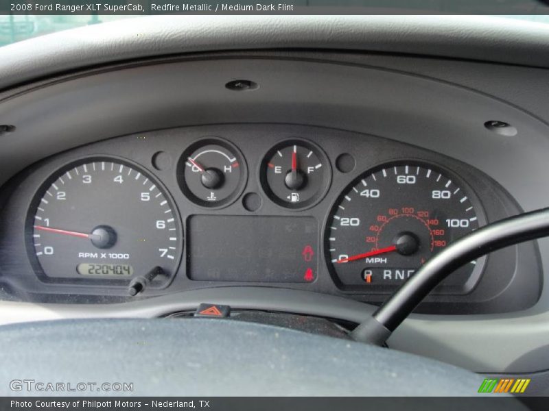  2008 Ranger XLT SuperCab XLT SuperCab Gauges