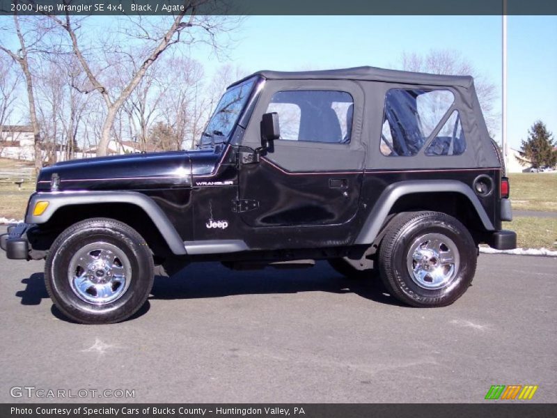 Black / Agate 2000 Jeep Wrangler SE 4x4