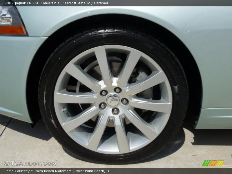 Seafrost Metallic / Caramel 2007 Jaguar XK XK8 Convertible