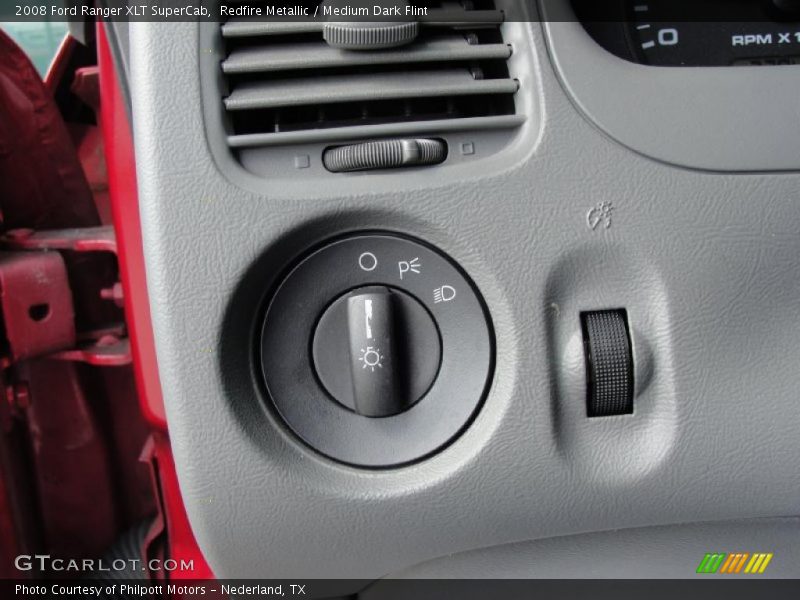 Controls of 2008 Ranger XLT SuperCab