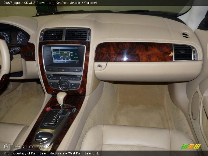 Seafrost Metallic / Caramel 2007 Jaguar XK XK8 Convertible