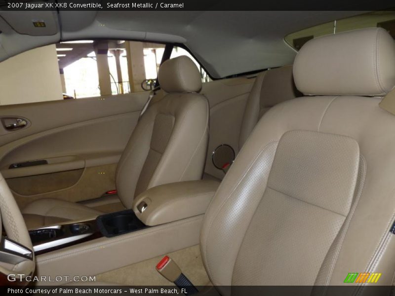 Seafrost Metallic / Caramel 2007 Jaguar XK XK8 Convertible