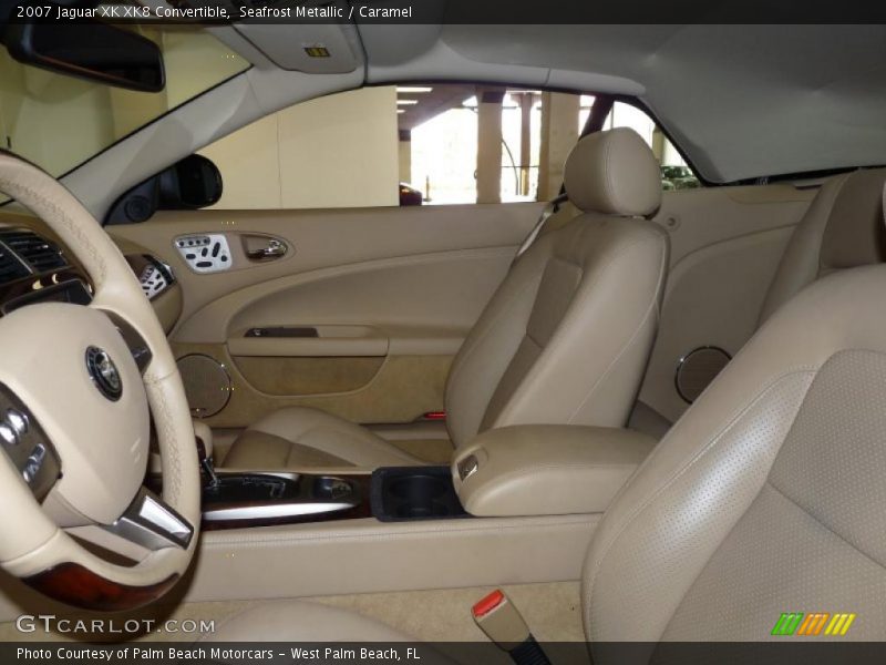 Seafrost Metallic / Caramel 2007 Jaguar XK XK8 Convertible