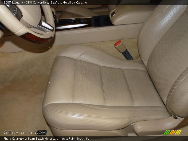 Seafrost Metallic / Caramel 2007 Jaguar XK XK8 Convertible