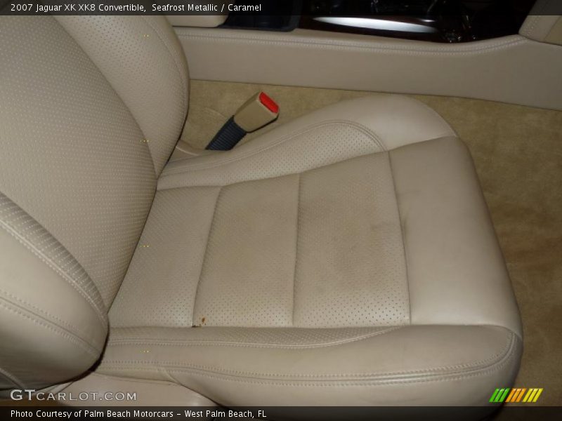 Seafrost Metallic / Caramel 2007 Jaguar XK XK8 Convertible