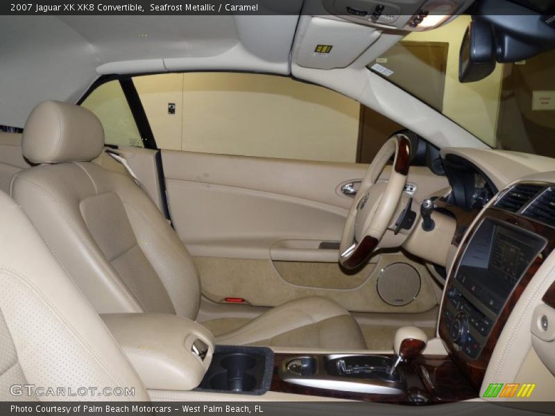 Seafrost Metallic / Caramel 2007 Jaguar XK XK8 Convertible