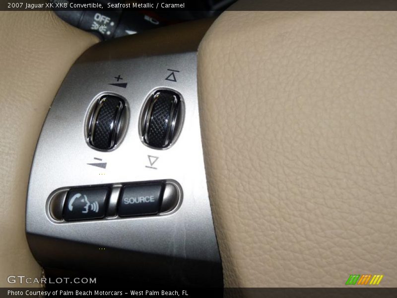 Seafrost Metallic / Caramel 2007 Jaguar XK XK8 Convertible