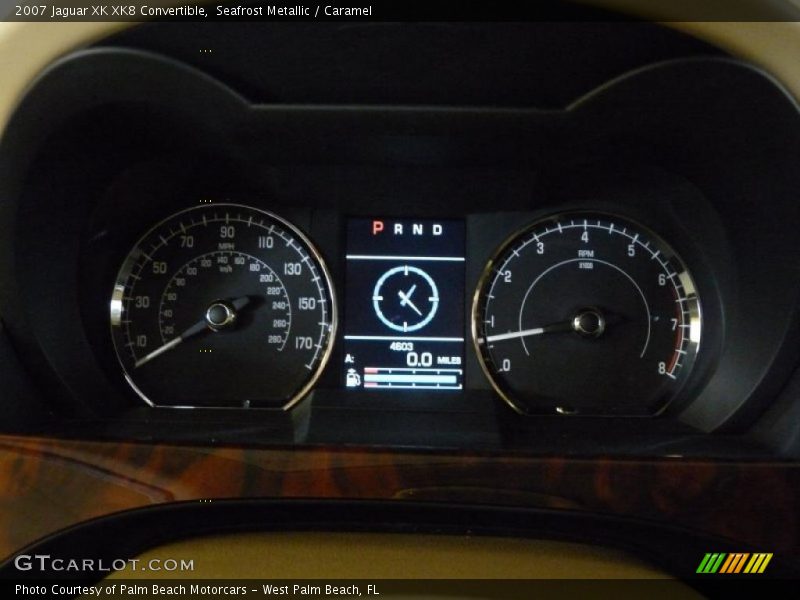 Seafrost Metallic / Caramel 2007 Jaguar XK XK8 Convertible