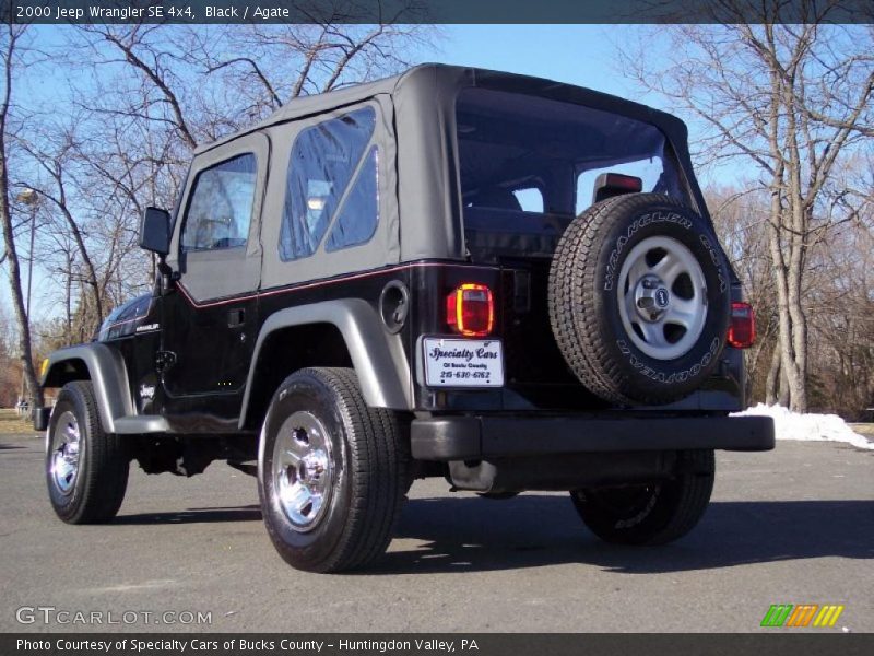 Black / Agate 2000 Jeep Wrangler SE 4x4