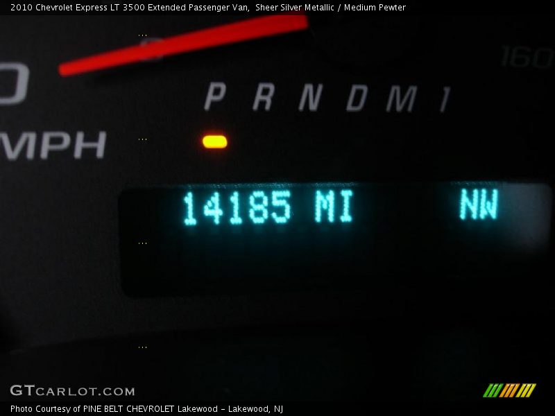 Sheer Silver Metallic / Medium Pewter 2010 Chevrolet Express LT 3500 Extended Passenger Van