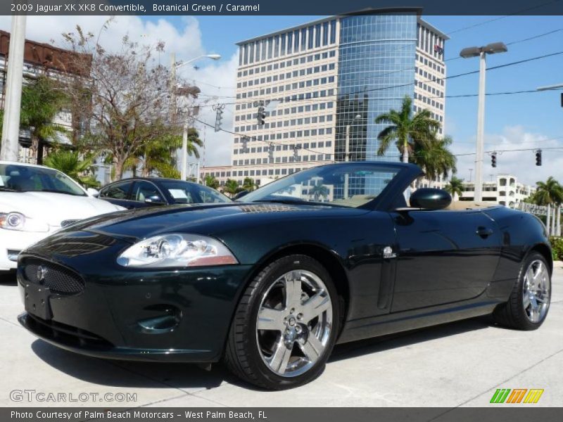 Botanical Green / Caramel 2009 Jaguar XK XK8 Convertible