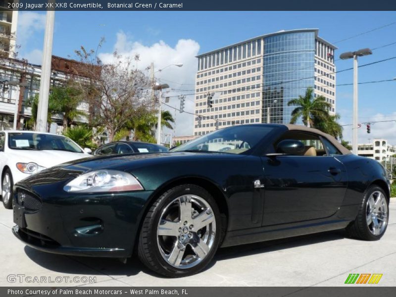 Botanical Green / Caramel 2009 Jaguar XK XK8 Convertible