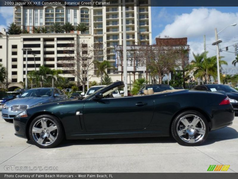 Botanical Green / Caramel 2009 Jaguar XK XK8 Convertible