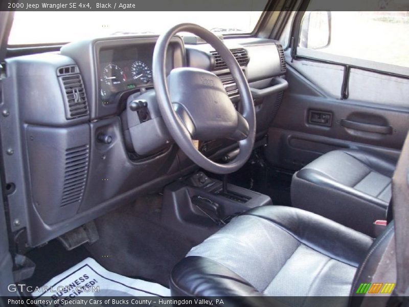  2000 Wrangler SE 4x4 Agate Interior