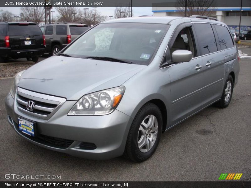 Slate Green Metallic / Ivory 2005 Honda Odyssey EX