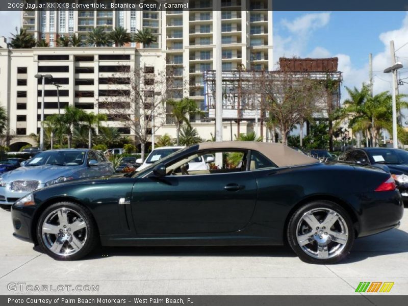 Botanical Green / Caramel 2009 Jaguar XK XK8 Convertible