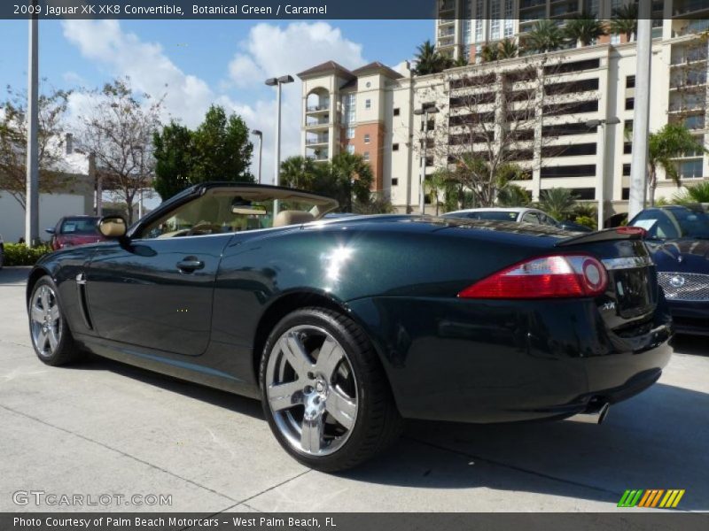 Botanical Green / Caramel 2009 Jaguar XK XK8 Convertible
