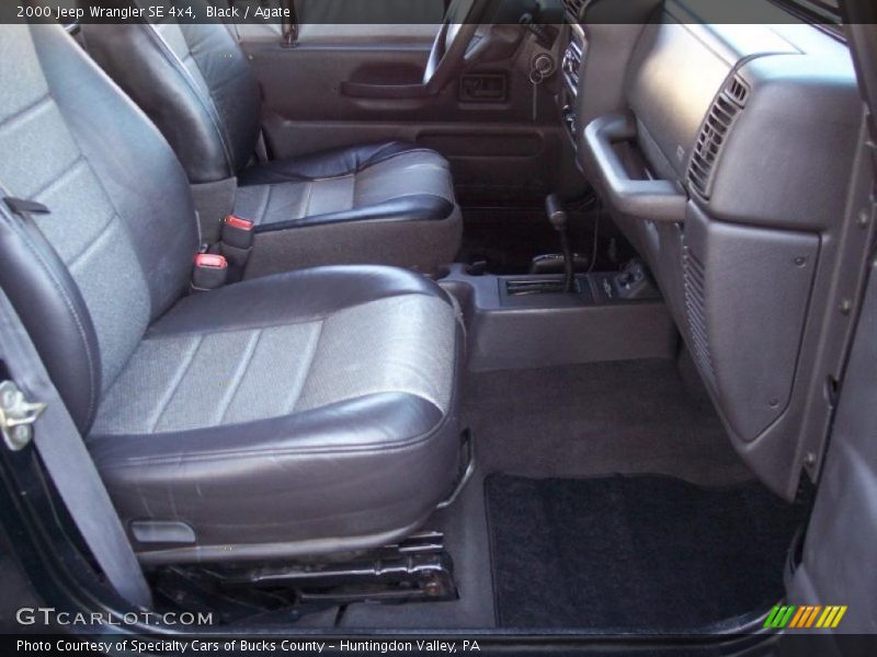  2000 Wrangler SE 4x4 Agate Interior