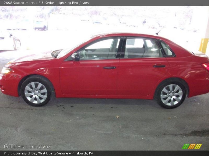 Lightning Red / Ivory 2008 Subaru Impreza 2.5i Sedan