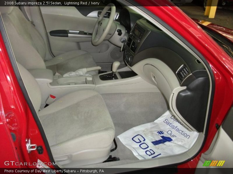 Lightning Red / Ivory 2008 Subaru Impreza 2.5i Sedan