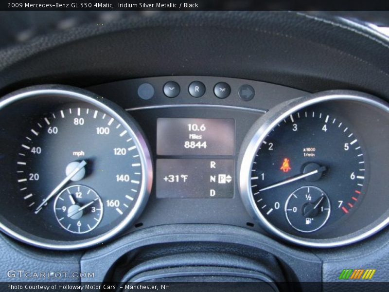 Iridium Silver Metallic / Black 2009 Mercedes-Benz GL 550 4Matic