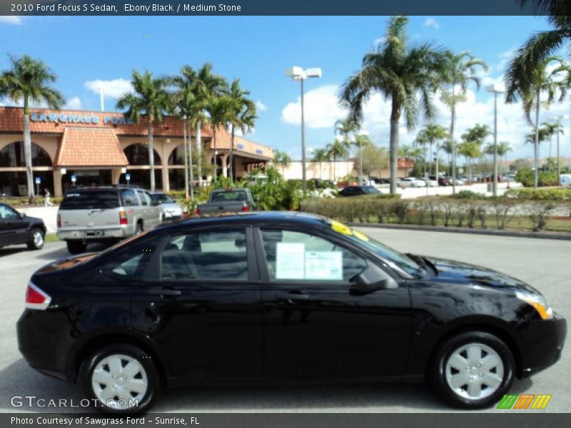 Ebony Black / Medium Stone 2010 Ford Focus S Sedan