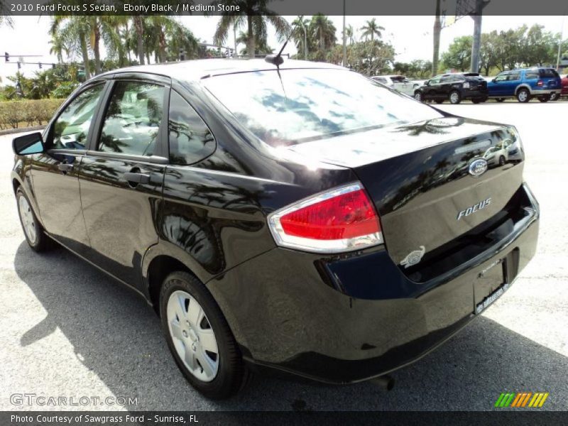 Ebony Black / Medium Stone 2010 Ford Focus S Sedan