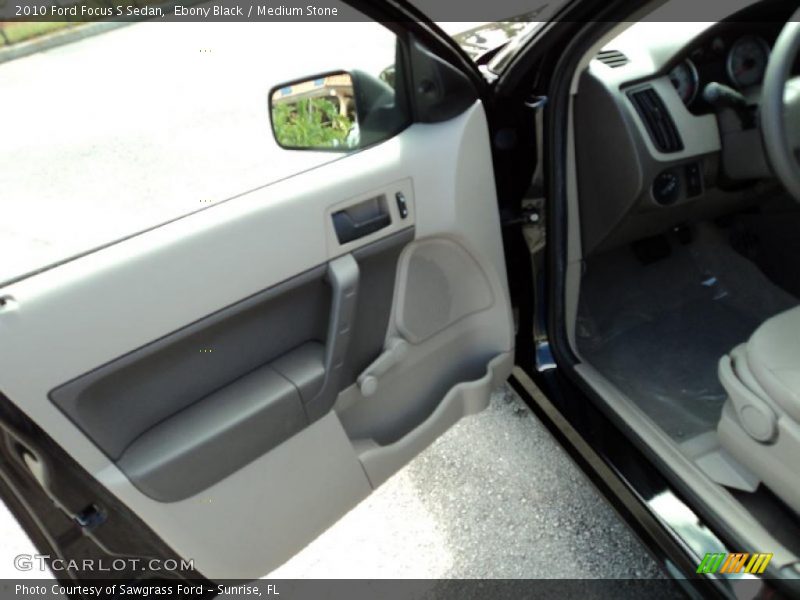 Ebony Black / Medium Stone 2010 Ford Focus S Sedan