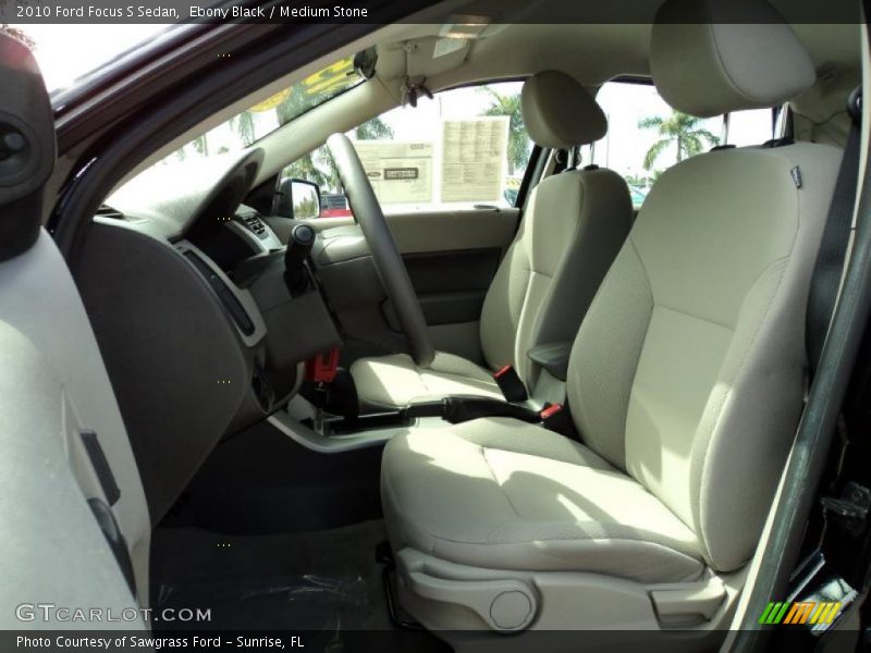 Ebony Black / Medium Stone 2010 Ford Focus S Sedan