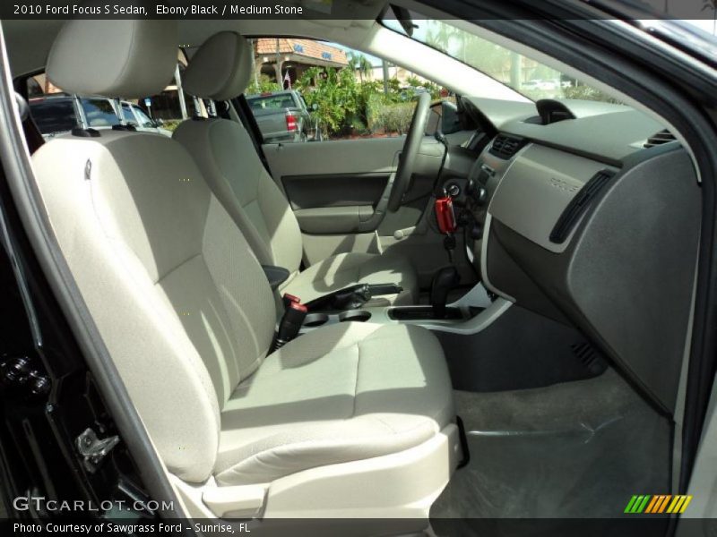 Ebony Black / Medium Stone 2010 Ford Focus S Sedan