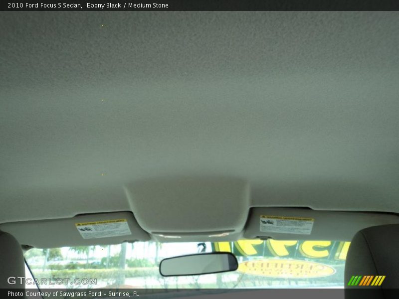 Ebony Black / Medium Stone 2010 Ford Focus S Sedan